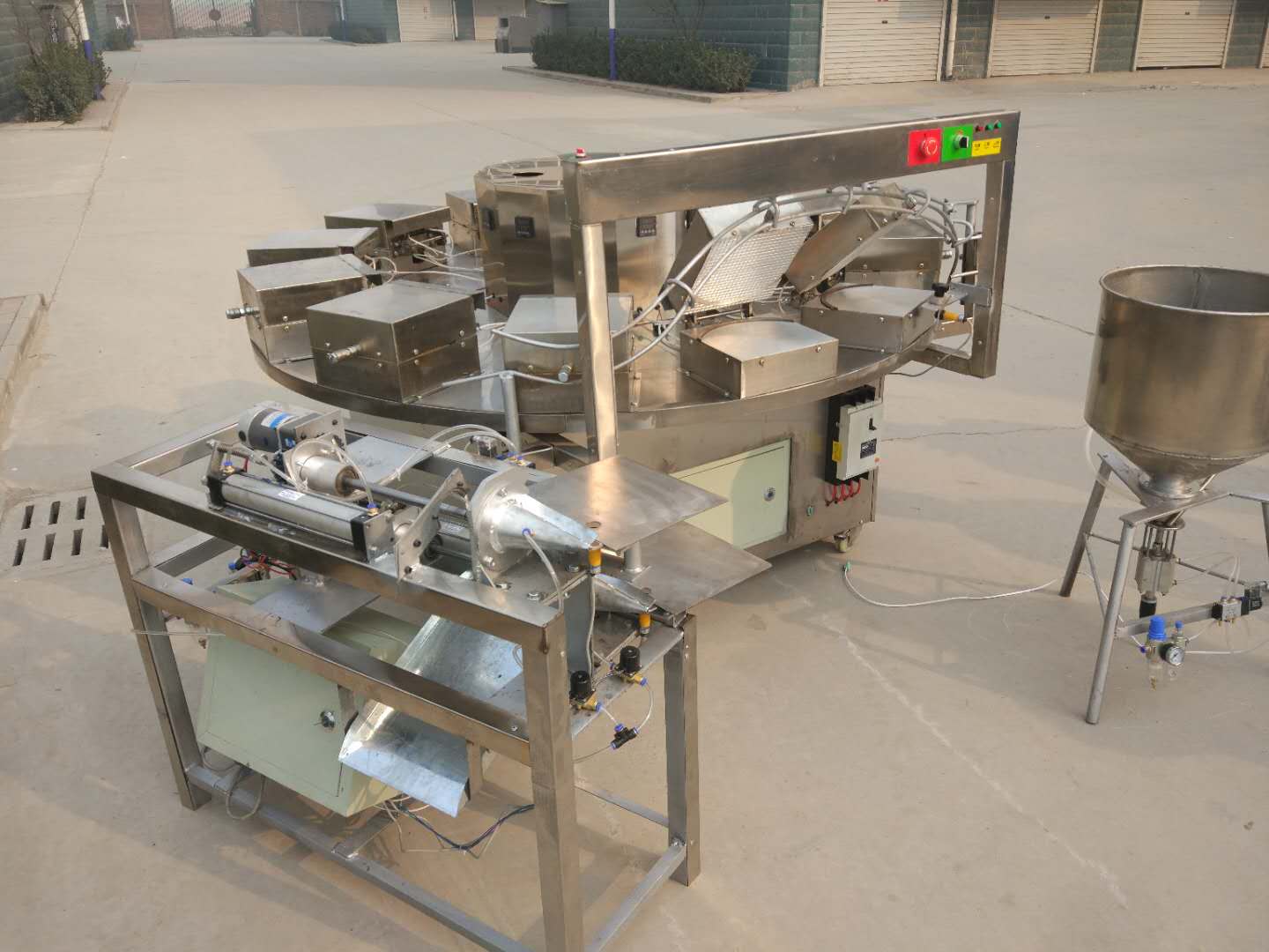 ชุดเครื่องผลิตโคนไอศครีม วาฟเฟิล Waffle Ice Cream Cone Making Machine เครื่องผลิตโคนไอติม