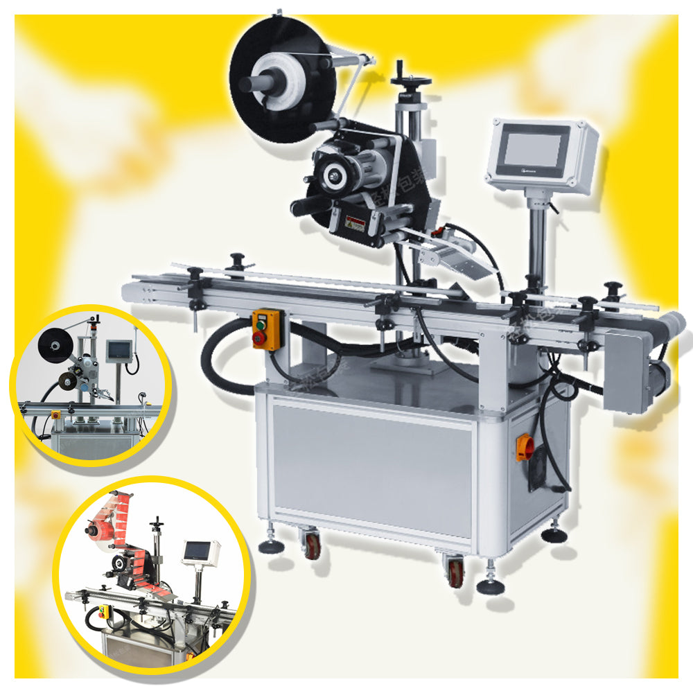 เครื่องติดสติ๊กเกอร์ เครื่องติดฉลาก 180kg Qs-3160 50-200bottle/min automatic labeling machine photoelectric induction