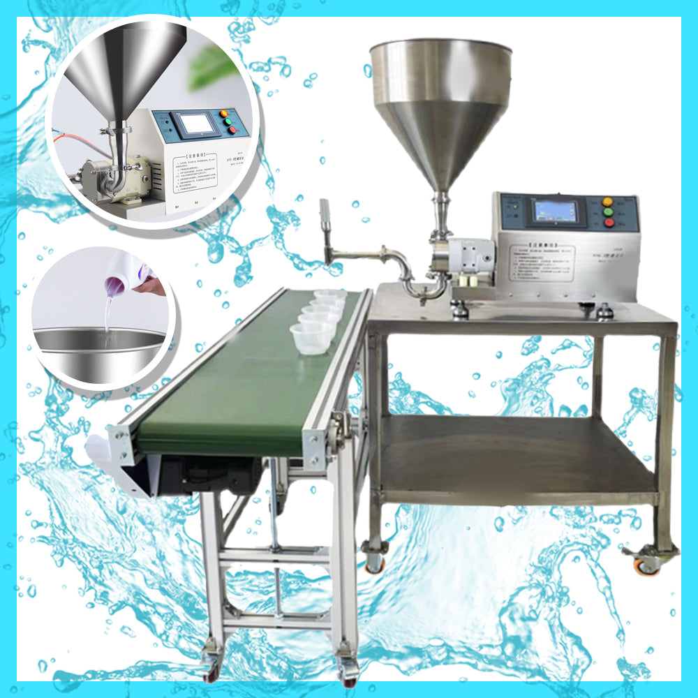 เครื่องบรรจุน้ำ ขนาดหัวจ่าย 19-50 มม. ระบบสายพานต่อเนื่อง Chili Sauce Filling Machine 220/380V