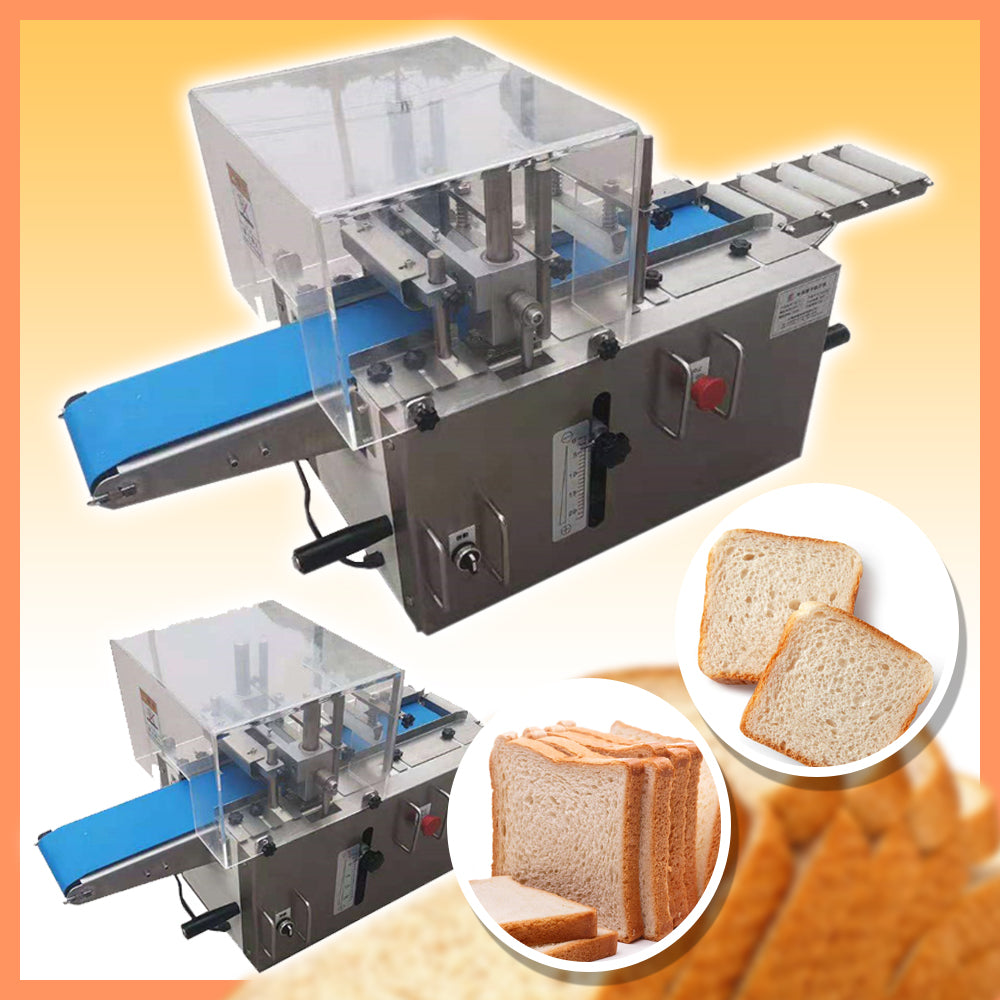 เครื่องหั่นบิสกิตขนมปัง แช่แข็ง HZ-110 แบบสายพาน frozen biscuit slicer cookie