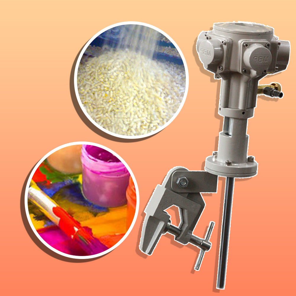 เครื่องผสมระบบนิวเมติก ปรับสปีดได้ 1500rpm DL-005 Pneumatic mixer clip high torque adjustable speed