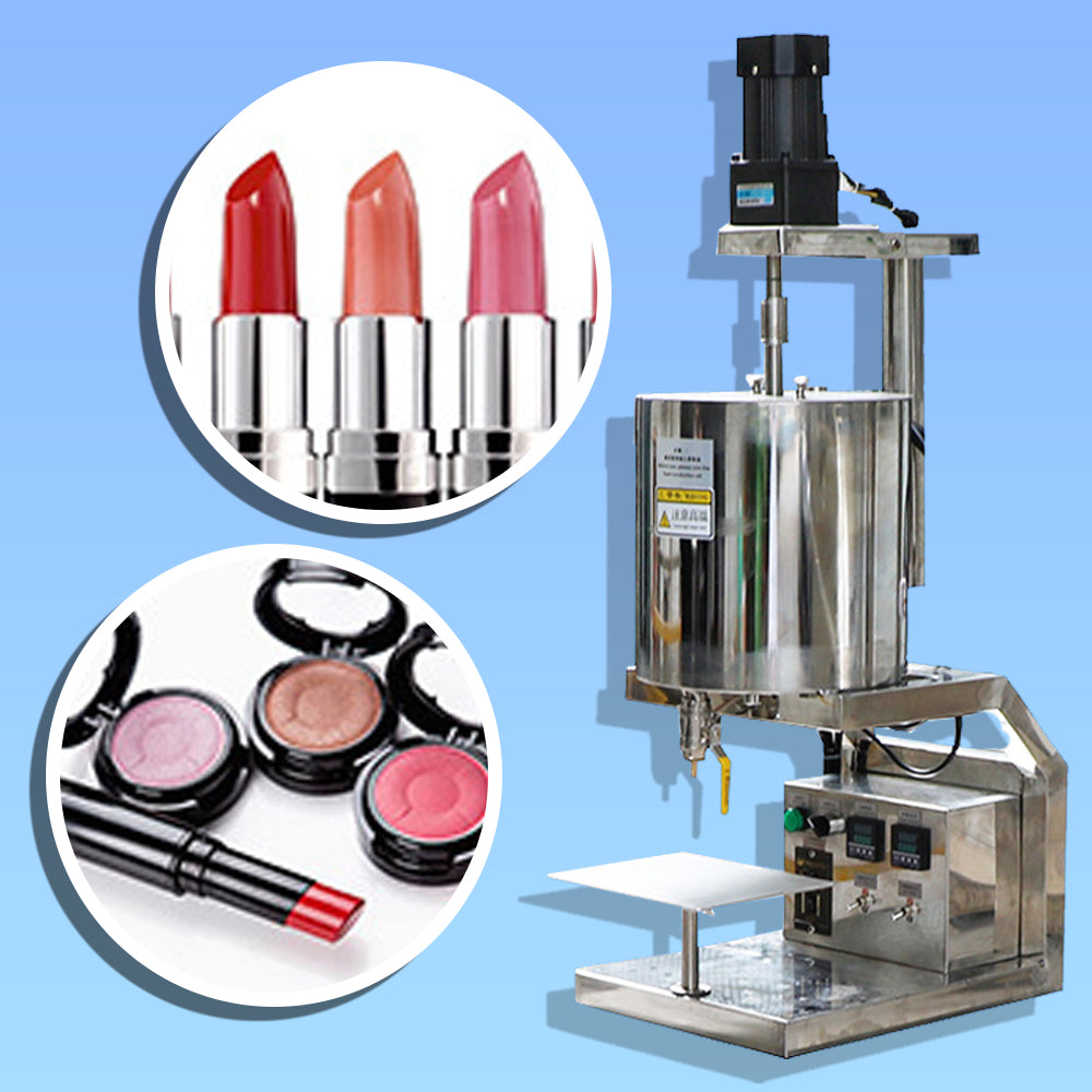 เครื่องผสมกวน พร้อมบรรจุลิปสติก AC220V/50HZ 2.1KW 0-180℃ สปีด 94rpm ของหนีด โถ 21L double-layer oil isolation heating