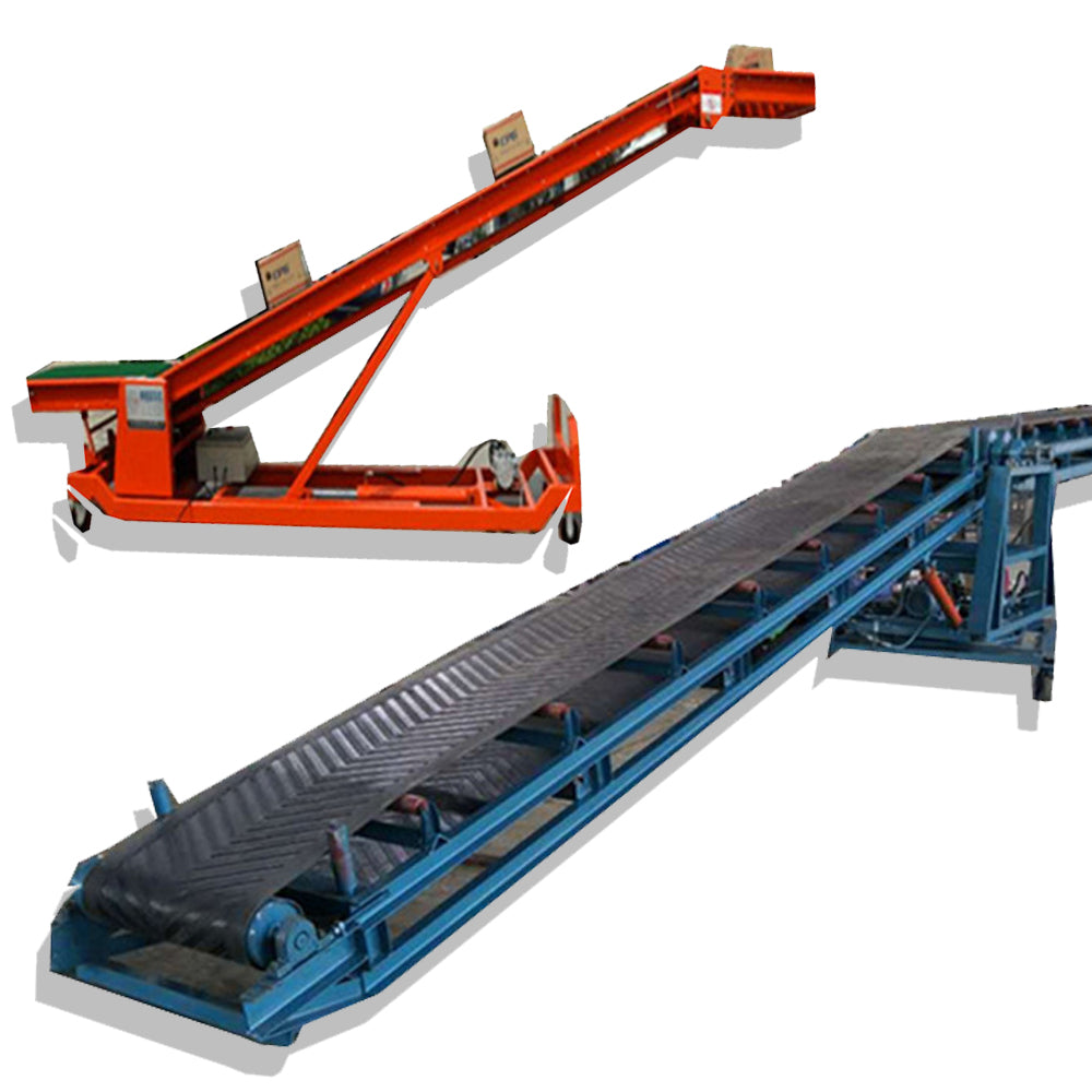 สายพานลำเลียง 6 เมตร กว้าง 60cm Belt Conveyor Telescopic Loading Belt