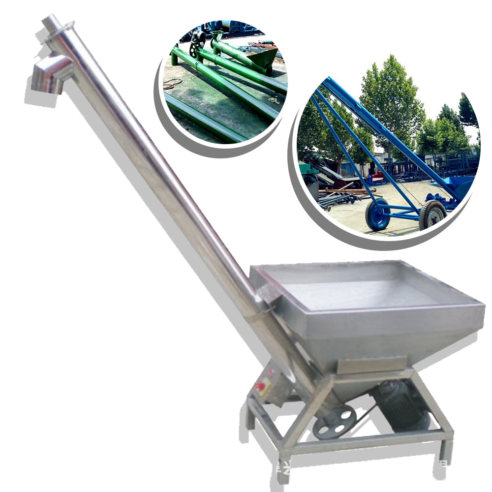 ท่อดูด ระบบสกรู สั่น ข้าวโพด ข้าวเปลือก 2 เมตร Shaft Screw Conveyor Vibrating 1.5-30KW