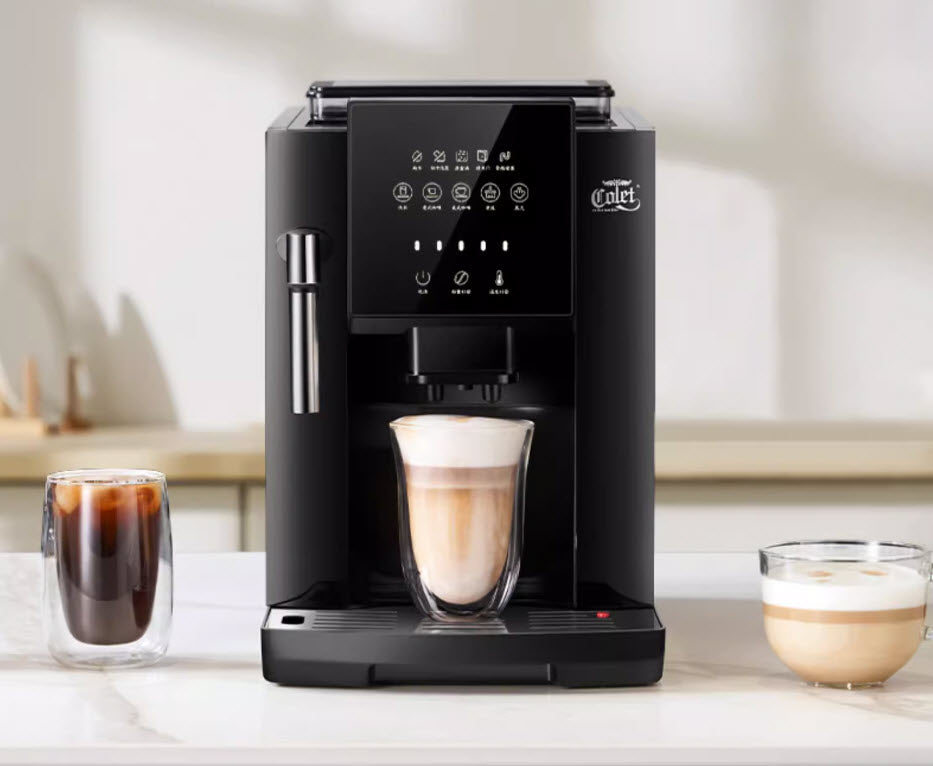 เครื่องทำกาแฟ touch screen fully automatic all-in-one 1200w200g19bar1800ml 30-250ml 220v
