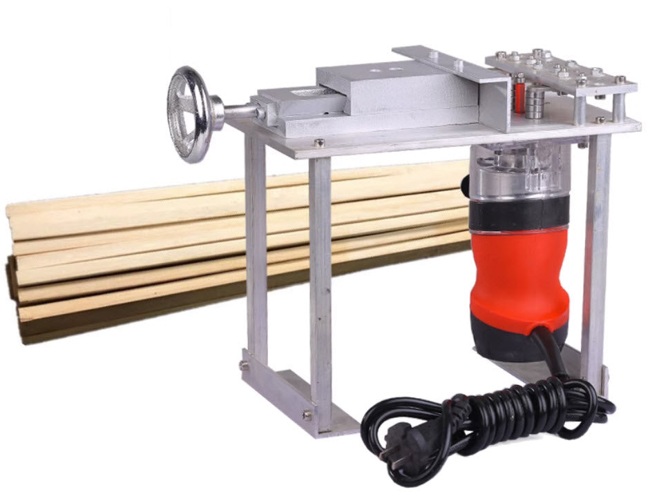 เครื่องเหลาไม้ Bamboo Chip Polishing Machine Hand Weaving มอเตอร์ 1300w