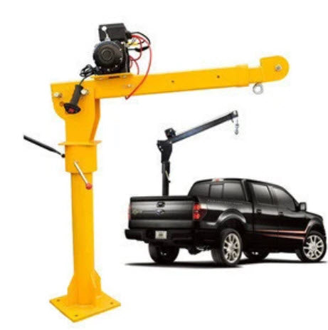 เครนติดรถกระบะ Truck-mounted crane 220V/12V/24V 0.5 ตัน ขนาดกะทัดรัด ทนทาน ใช้งานง่าย เหมาะสำหรับยกของหนักในงานก่อสร้าง