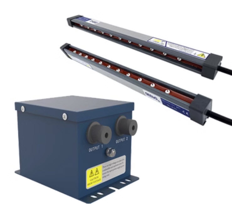 เครื่องกำจัดไฟฟ้าสถิตอุตสาหกรรมไอออนบาร์ ion air static eliminator
