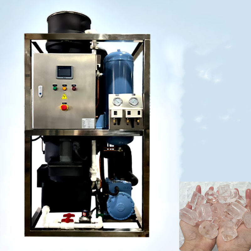 เครื่องทำน้ำแข็งหลอด Tube Ice รุ่น DTI-1T ขนาดเล็ก ผลิตน้ำแข็งหลอด 15 กก. ต่อวัน เหมาะสำหรับบ้านและธุรกิจ