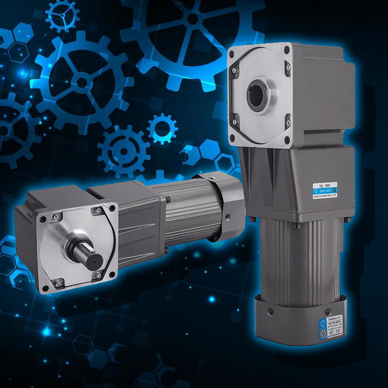 มอเตอร์เกียร์มุม 380V/220V 25-750w ข้างหน้าและย้อนกลับการควบคุมความเร็ว angle gear motor