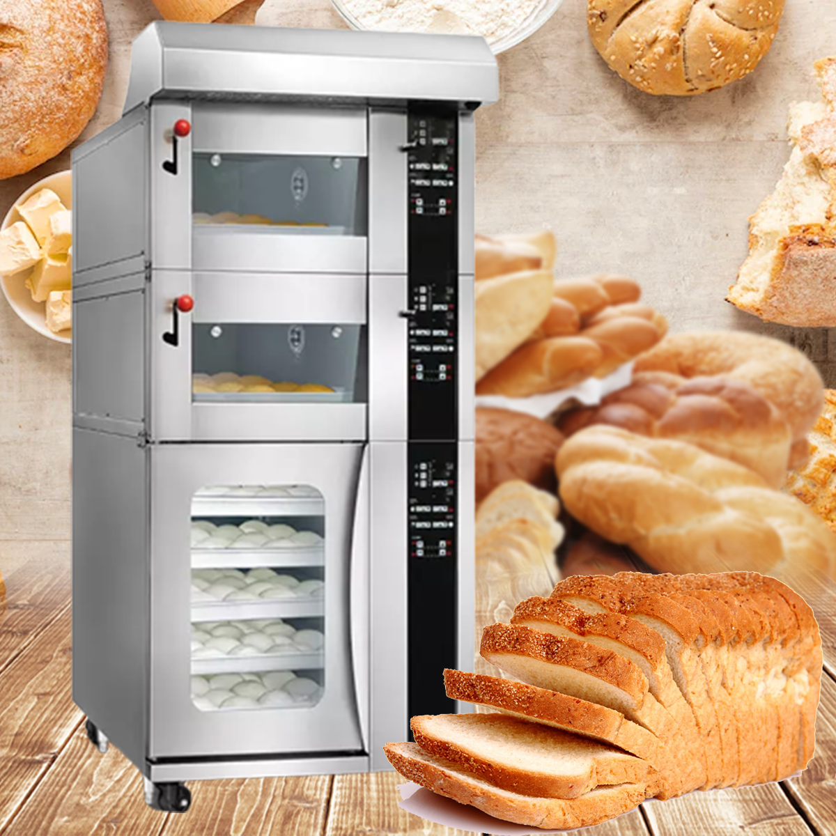 เครื่องอบขนมปัง แป้ง เบเกอรี่ Bread prover machine Single door