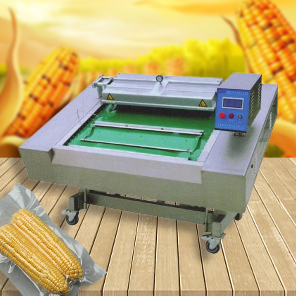 เครื่องซีลสูญญากาศระบบสายพาน SY-1000 Fully Automatic Continuous Vacuum Packaging Machine 4Kw 4-6 times/min SUS304