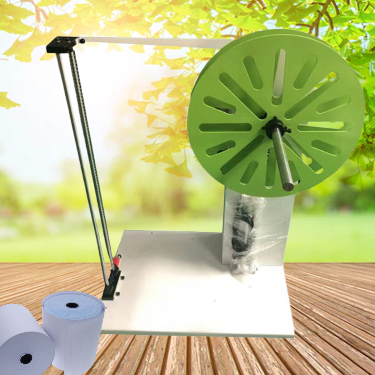 ที่ม้วนกระดาษ เครื่องม้วนกระดาษ แบบเดี่ยว และ คู่ automatic single-line double-line Roller feeder