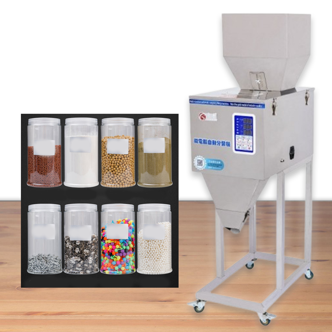 เครื่องบรรจุ ผง เมล็ด ข้าวสาร ธัญพืช ถั่วลิสง ไฟฟ้า รุ่น F999 บรรจุได้ครั้งละ 10 – 999 กรัม กำลังไฟ 100w (ของแห้ง เม็ด เมล็ด)