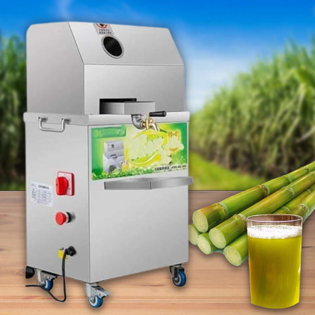 เครื่องคั้นน้ำอ้อยไฟฟ้า Electric Sugar Cane Juicer - Powerful, Efficient, Ideal for Fresh Juice, Home or Commercial Use, Easy to Clean