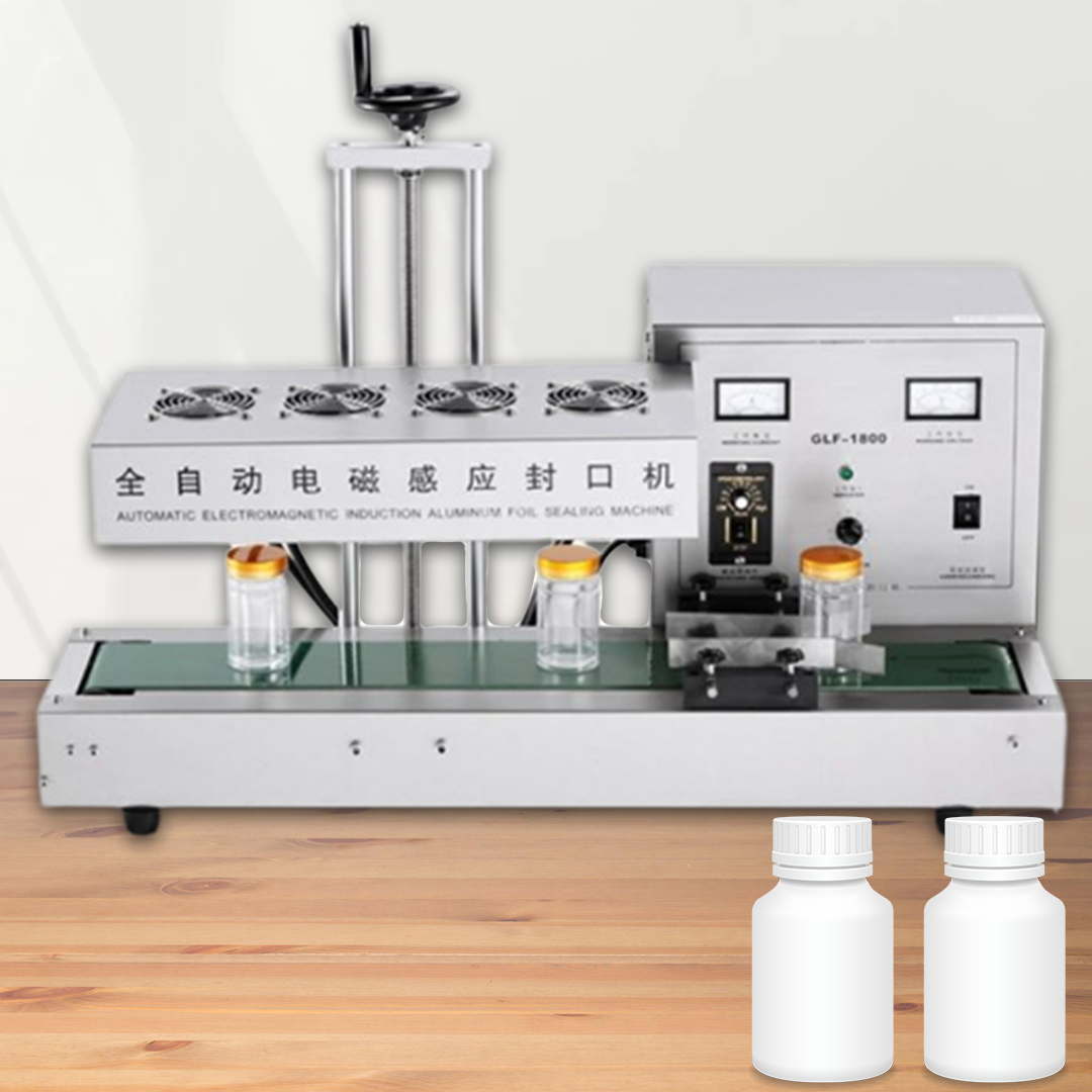 เครื่องซีลฝาขวด 60-130mm อัติโนมัติ GLF-1800-1920 กำลัง 1800วัตต์ สายพาน