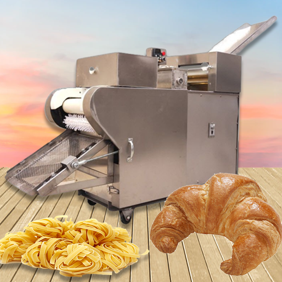 เครื่องหั่นแป้ง หั่นขนม หั่นเส้น 200Kg 1.5Kw ZJ350 multi-function three-knife machine croissant honey Pasta cutting machine