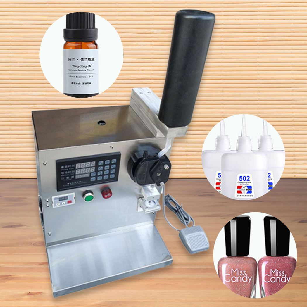 เครื่องบรรจุของเหลว ปั๊มป้องกัน สารกัดกร่อน Small peristaltic pump nail polish and nail polish filling machine 502 peristaltic pump