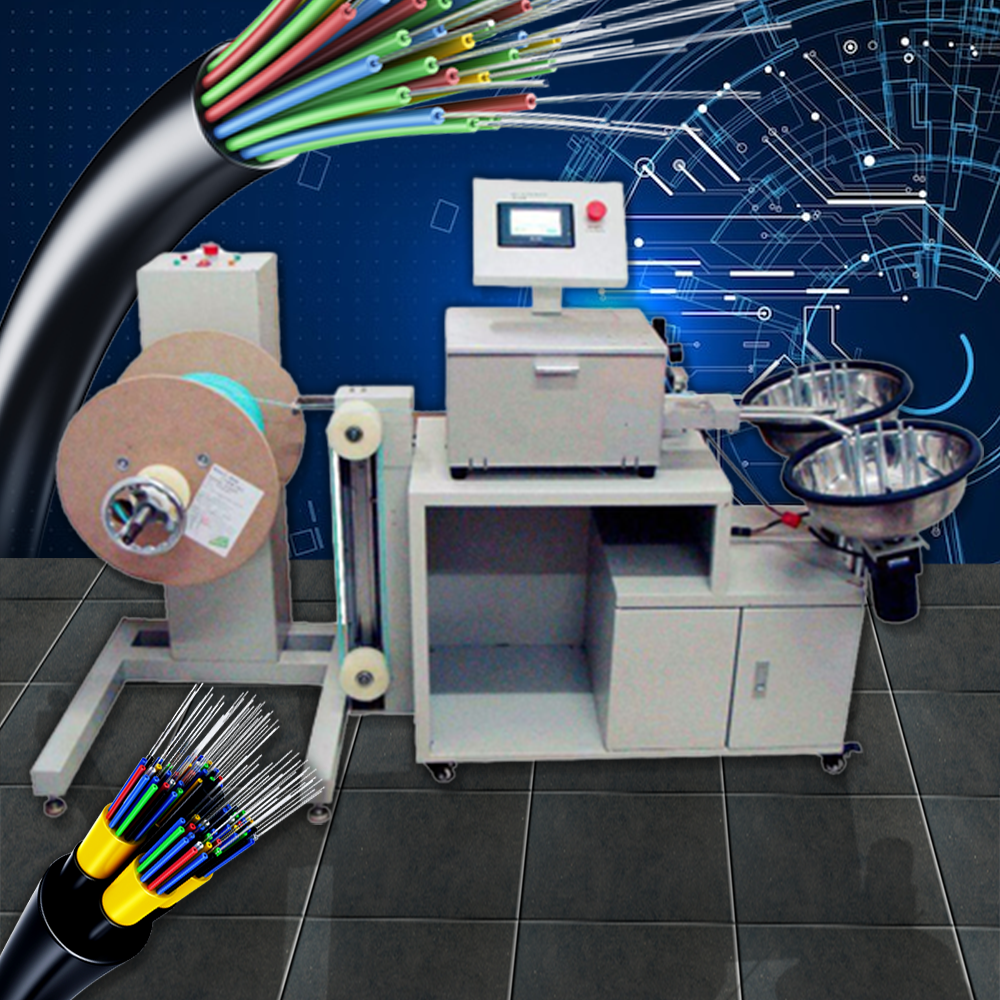 เครื่องตัดสายไฟเบอร์ออปติก AOFC-2001 0.9-7mm 450W 220V fiber optic cable cutting machine