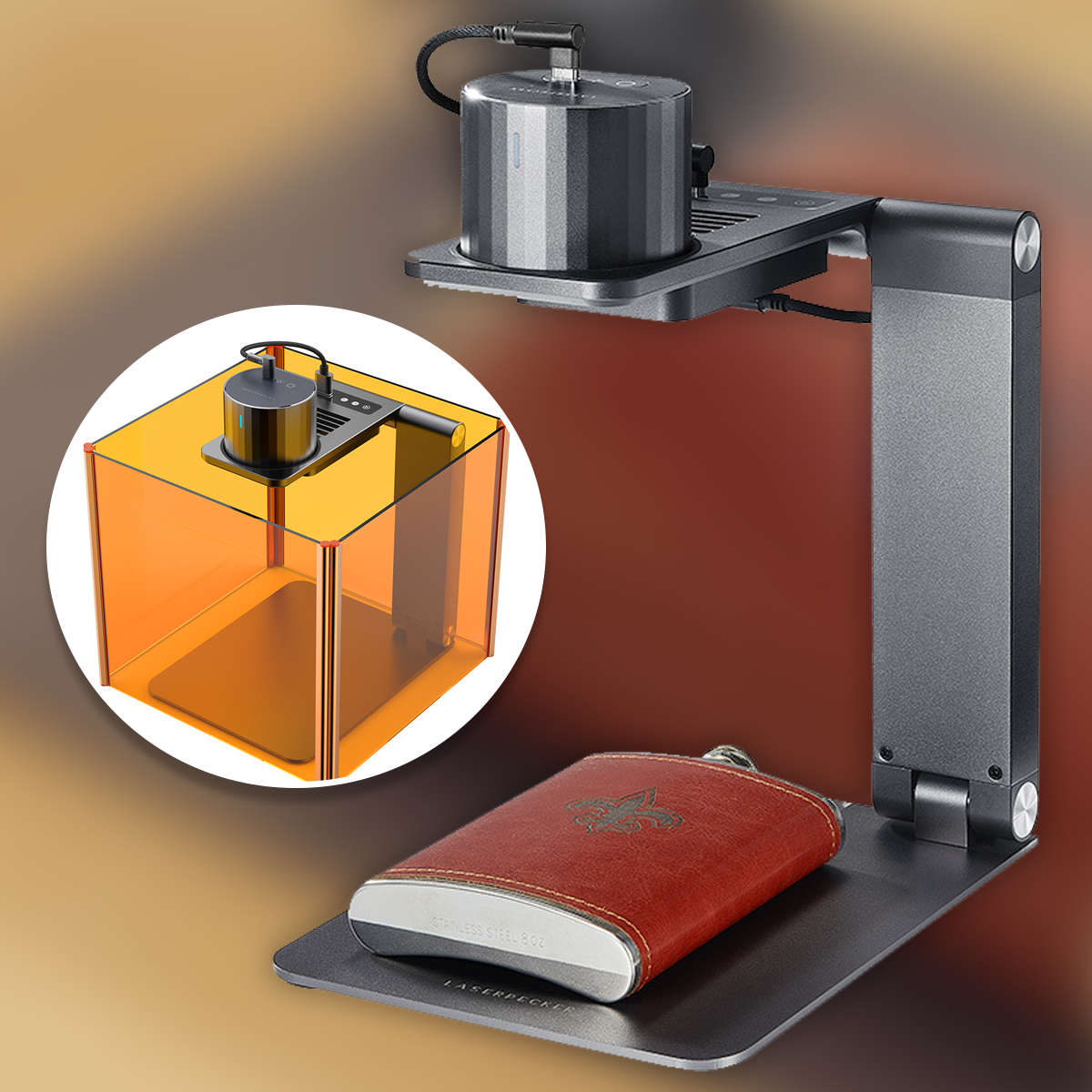 เครื่องเลเซอร์ไฟเบอร์ LaserPecker Portable Laser Engraving Machine แบบพกพา