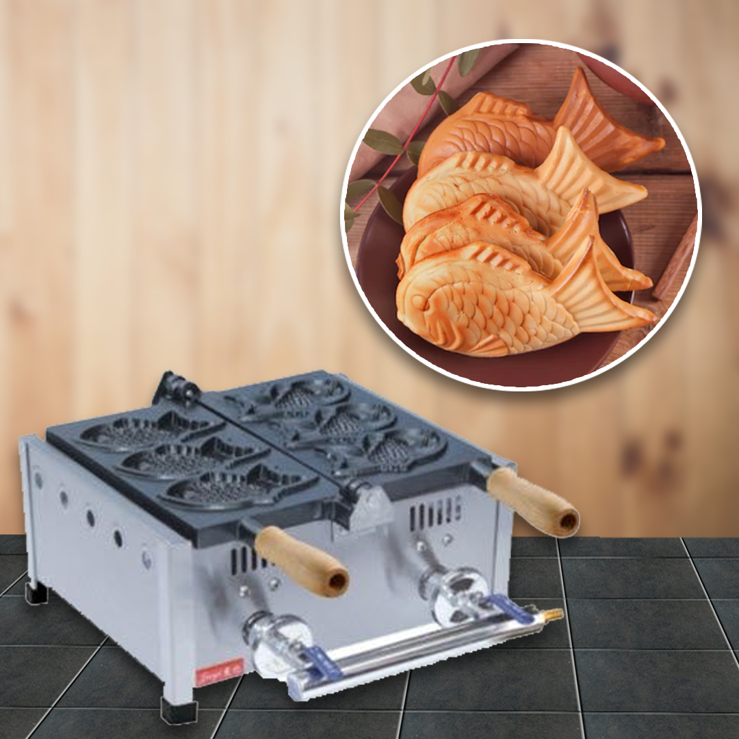 เครื่องทำวาฟเฟิลรูปปลา Fish waffle FY-1103.R 8kg แกส เครื่องทำวาฟเฟิลปลาไฟฟ้า เหมาะสำหรับร้านอาหาร มืออาชีพ ใช้งานง่าย