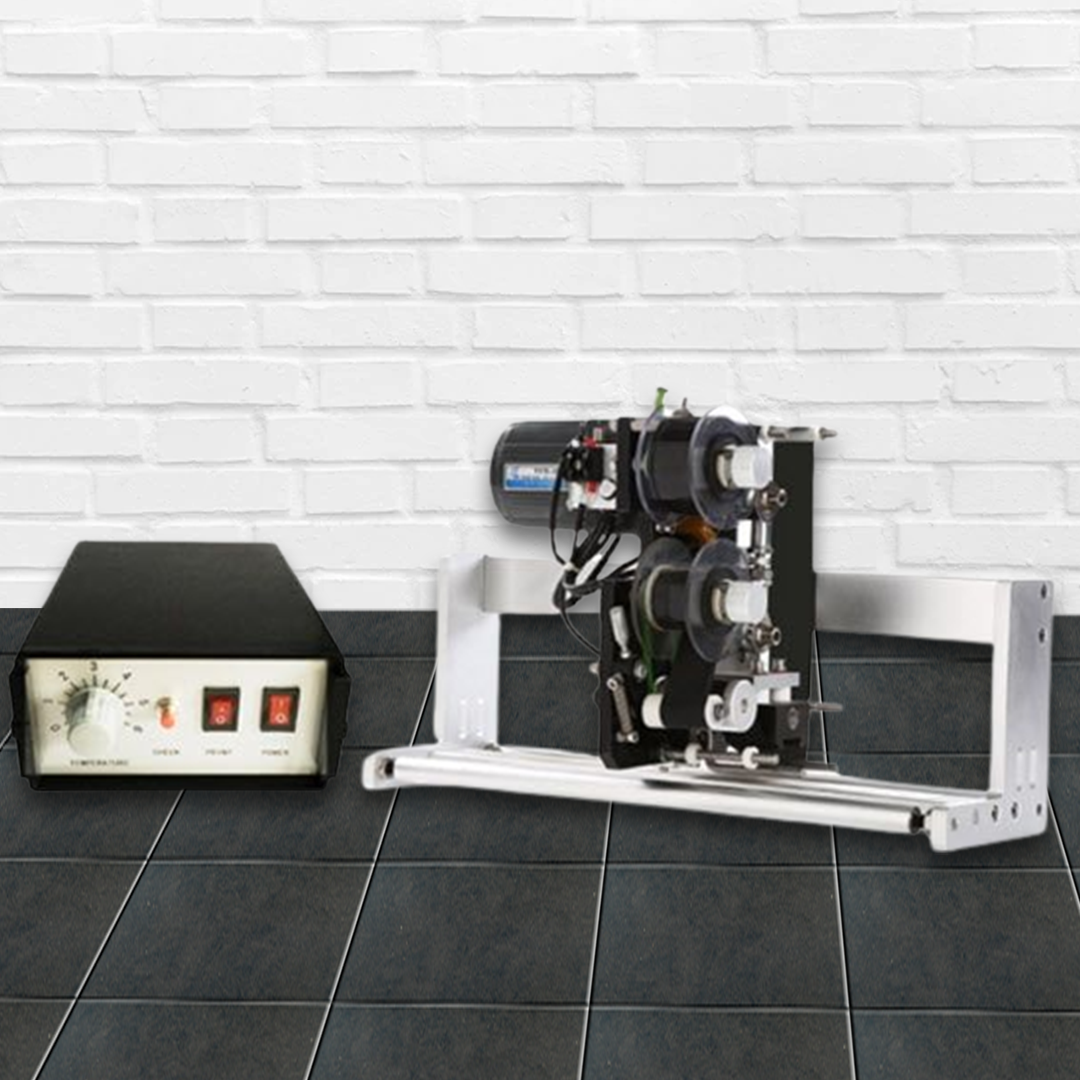 เครื่องพิมพ์วันที่ เครื่องปั้มวันหมดอายุ ระบบ Ribbon wiring coding machine