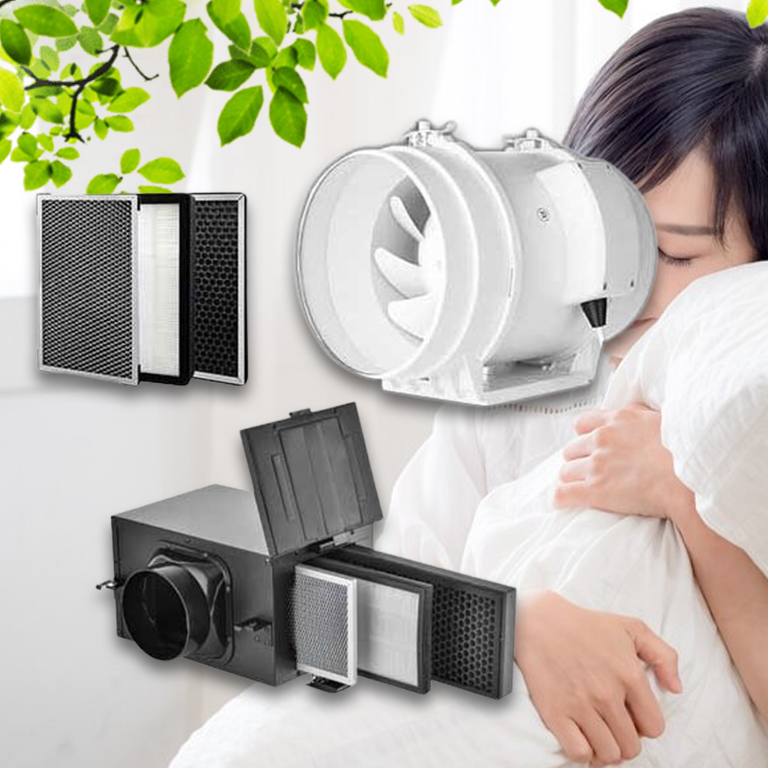ชุดพัดลมระบายอากาศ FDPT25-66AX0 พัดลมดูดอากาศ พร้อมเครื่องกรองอากาศ Filter 3 ชั้น ขนาด 250 มม. สามารถกรองฝุ่น PM2.5 ได้