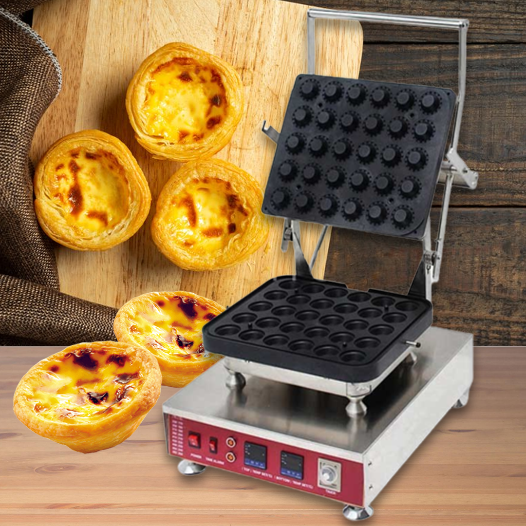 เครื่องทำทาร์ทไข่ Egg tart machine - เครื่องทำขนมทาร์ตไข่ไฟฟ้า ขนาดกะทัดรัด ใช้งานง่าย เหมาะสำหรับบ้านและร้านเบเกอรี่