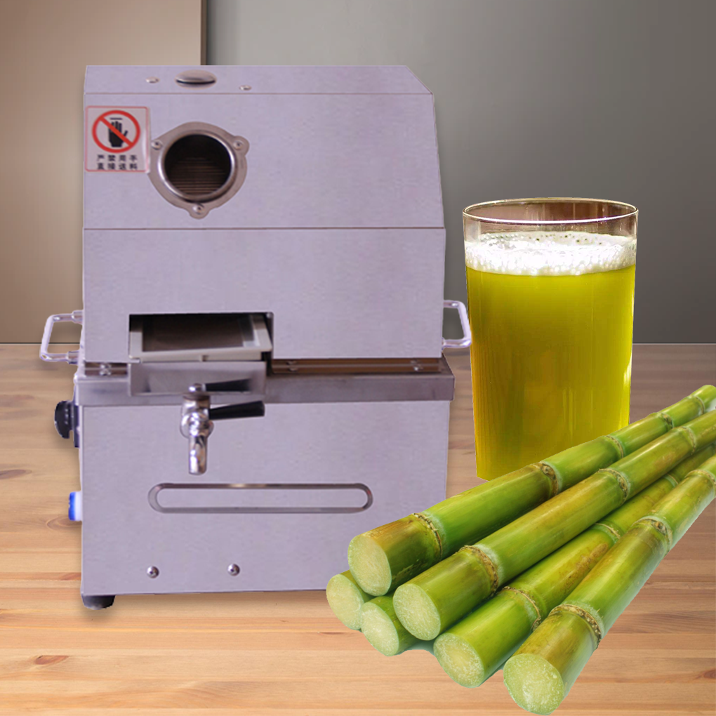 เครื่องรีดน้ำอ้อย คั้นน้ำอ้อย Desktop sugarcane machine Stainless steel GZJ80