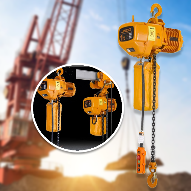 เครนยกของ ติดเหล็ก I Beam ไฟ 3 เฟส Electric chain hoist 380v