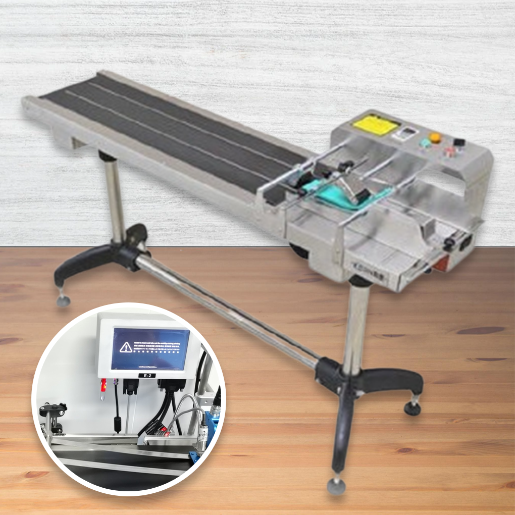 เครื่องพิมพ์ ฉลาก logo สายพานต่อเนื่อง inkjet printer paging machine Paging machine inkjet printer