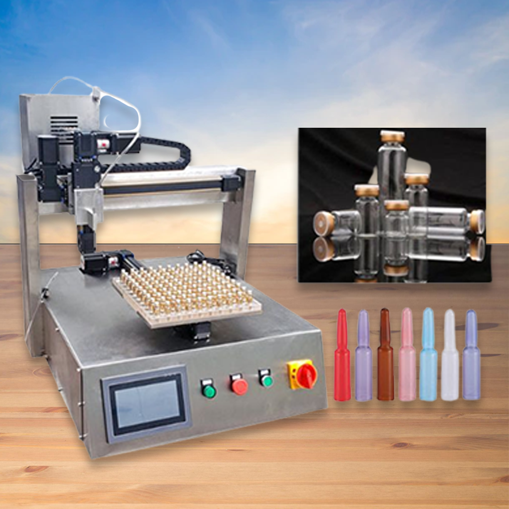 เครื่องบรรจุของเหลว น้ำ LK-011F water filling machine 35 bottles/min liquid