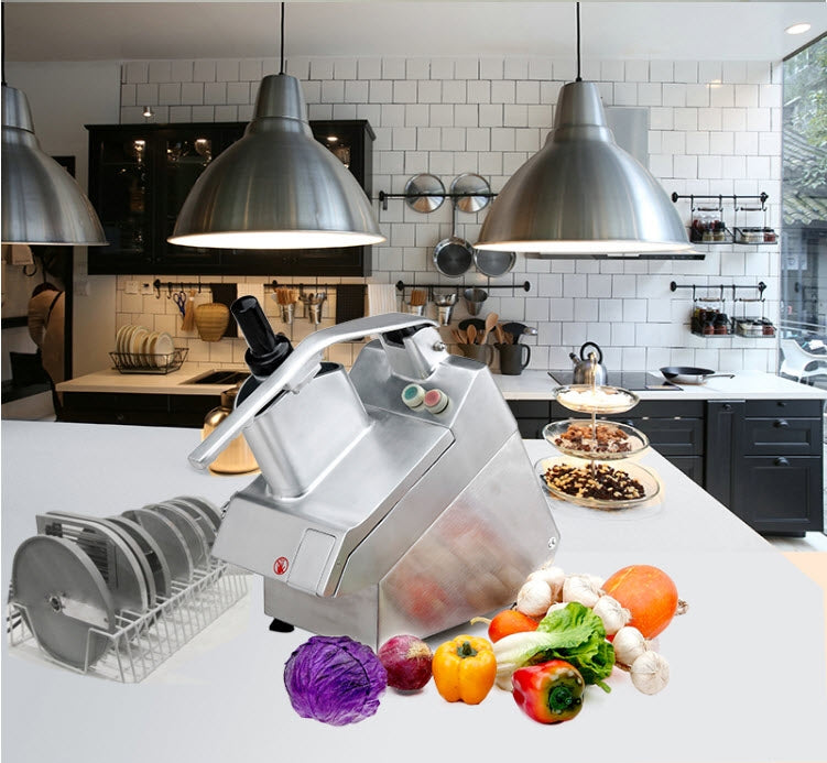 เครื่องหั่นผักไฟฟ้า สแตนเลส FV40S 550วัตต์ 29kg 6ใบมีด เหมาะสำหรับร้านอาหาร ใช้งานง่ายและรวดเร็วในการหั่นผัก