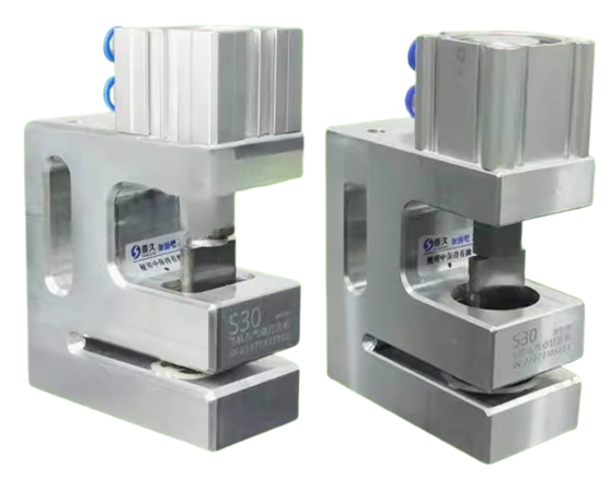 เครื่องเจาะถุงพลาสติก Automatic Plastic Bag Punching Machine S30-30X6X9 40 ซีลินเดอร์