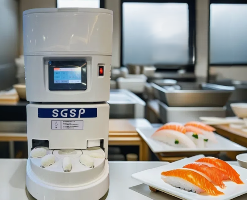 เครื่องปั้นข้าวปั้นซูชิอัตโนมัติ Sushi Rice Ball Forming Machine
