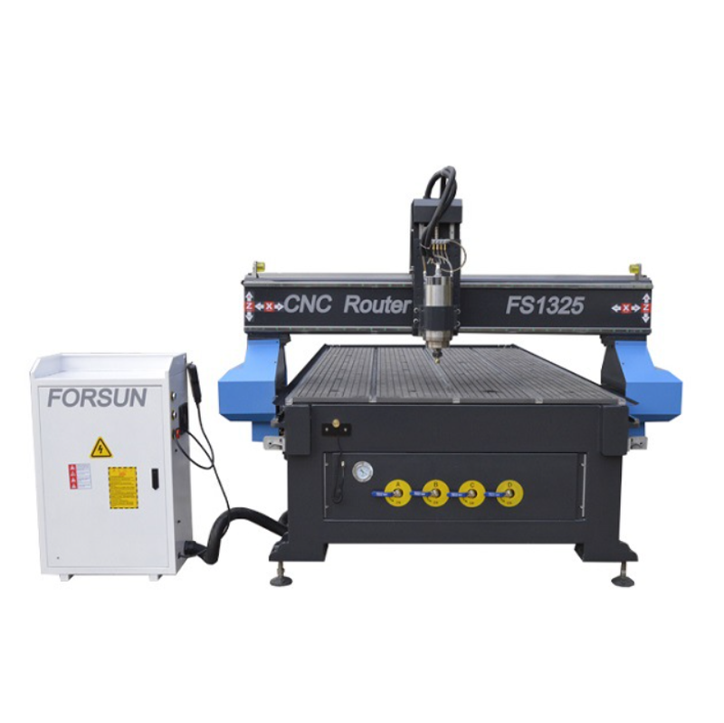เครื่องแกะสลักไม้ CNC พร้อมโต๊ะดูดสูญญากาศและระบบควบคุม VH CNC Wood Router Machine รุ่น FS1325 ขนาด 1300×2500 มม.