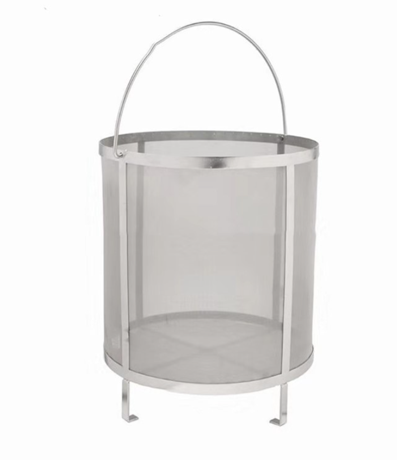 ถังกรองเบียร์สแตนเลส ขนาด 30x31 ซม. Stainless Steel Beer Filter Hop Spider Mesh ขนาด 30x31 ซม.