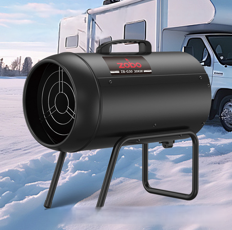 เครื่องพ่นลมร้อนแก๊ส Zobo รุ่น ZB-G20 / ZB-G30 (20kW / 30kW) สำหรับให้ความร้อนในโรงงานและพื้นที่เปิด