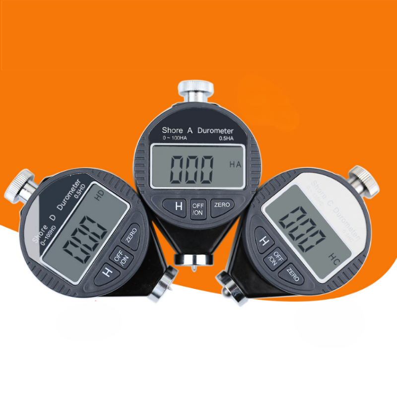 เครื่องวัดความแข็งแบบชอร์ ดิจิตอล พร้อมหัววัด A C D (Digital Shore Hardness Tester Type A C D)