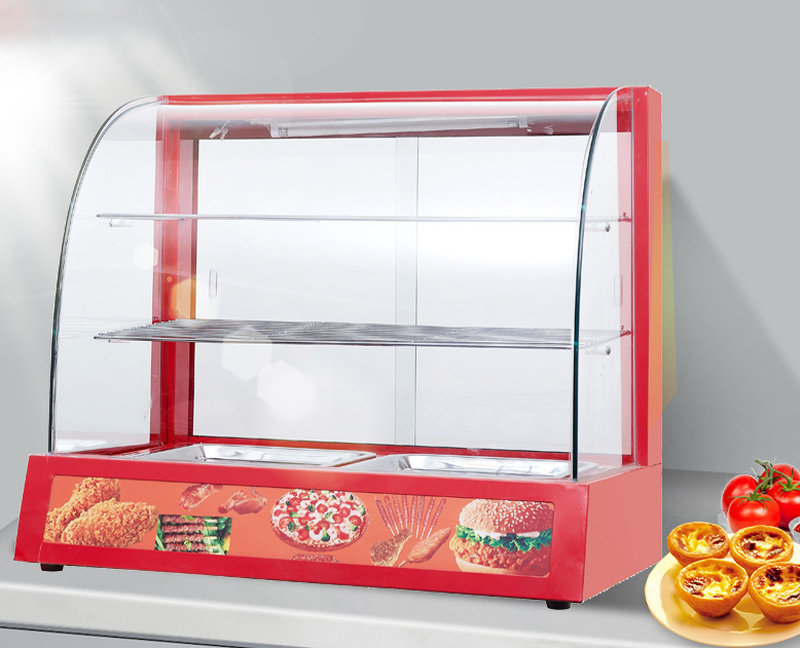 ตู้เก็บอุ่นอาหารสแตนเลส Stainless Steel Food Warming Display Cabinet
