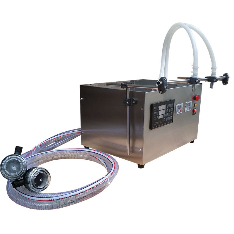 เครื่องบรรจุของเหลวหัวคู่ 2 หัวจ่าย 50-5000ML semi-automatic small double-head