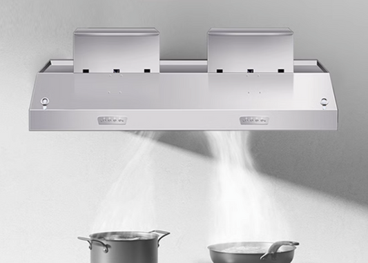 เครื่องดูดควันในห้องครัว 680w 880w 1300w Commercial range hood stainless steel kitchen restaurant