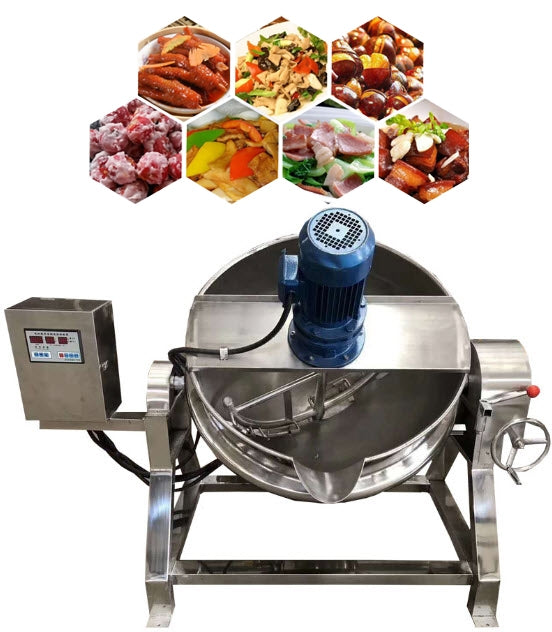 หม้อต้มไฟฟ้า พร้อมใบกวน Boiling Pot Electric Heating Stirring ขนาด 50-600 ลิตร
