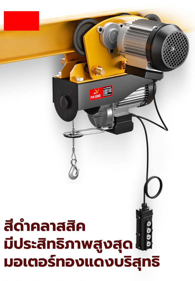 รอกวิ่งบนราง Miniature electric hoist 220V PA200, 300, 400, 600, 800, 1000, 1200, 1500