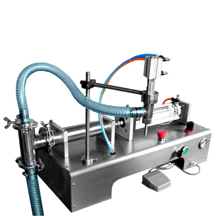 เครื่องบรรจุของเหลวแบบ 1 หัวจ่าย รุ่น G1WY Liquid Filling Machine เครื่องบรรจุขวด บรรจุน้ำ เครื่องทำจากสเตนเลส