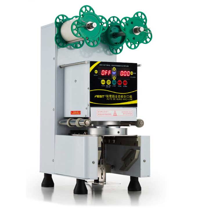 เครื่องซีลฝาแก้ว แบบอัตโนมัติ นับแก้วได้ รุ่น RC – 995S สำหรับฝาแก้วขนาด 7 / 7.5 / 9 / 9.5 cm ซม. - สีขาว