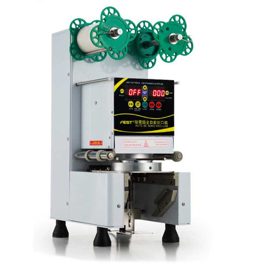 เครื่องซีลฝาแก้ว แบบอัตโนมัติ นับแก้วได้ รุ่น RC – 995S สำหรับฝาแก้วขนาด 7 / 7.5 / 9 / 9.5 cm ซม. - สีขาว