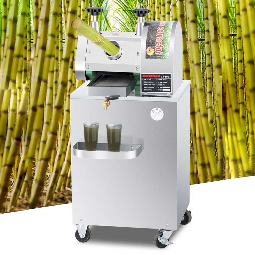 เครื่องคั้นน้ำอ้อยไฟฟ้า รุ่น SY-300B ตัวเครื่องเป็น Stainless แข็งแรงทนทาน กำลังผลิตสูงสุด 300 กิโลกรัม/ชั่วโมง