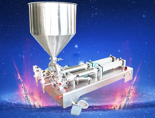 เครื่องบรรจุของเหลว หัวคู่ G2WG double-head pneumatic filling machine