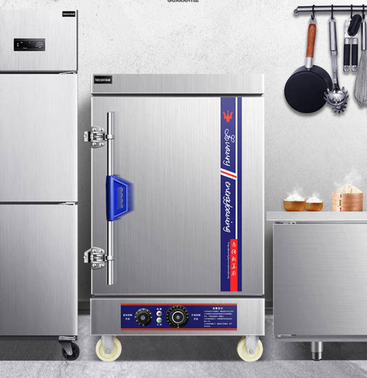 ตู้นึ่งไอน้ำไฟฟ้า Electric Food Steaming Cabinet มีระบบตั้งเวลา และ อุณหภูมิ ตู้นึ่งข้าว ปลา